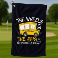 Back To School The Wheels On The Bus Golf Towel