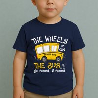 Back To School The Wheels On The Bus Toddler T-Shirt