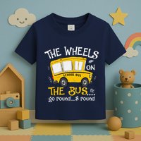 Back To School The Wheels On The Bus Toddler T-Shirt
