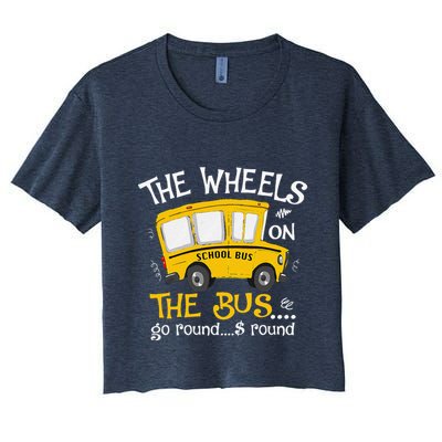 Back To School The Wheels On The Bus Crop Top