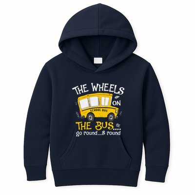 Back To School The Wheels On The Bus Kids Hoodie
