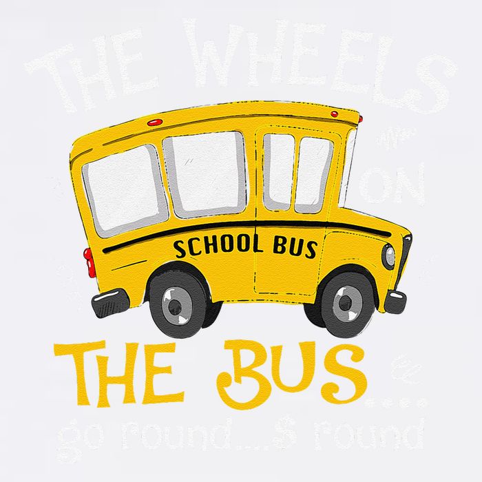 Back To School The Wheels On The Bus Garment-Dyed Sweatshirt