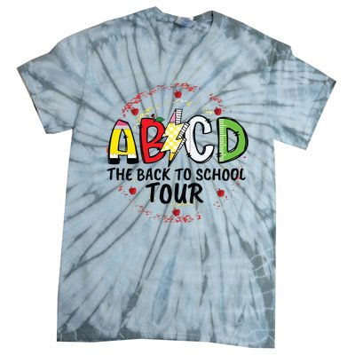 Back To School For Teachers Abcd Teacher Tie-Dye T-Shirt