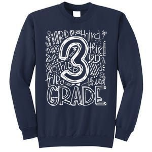 Back To School First Day Of School Typography Third Grade Gift Sweatshirt