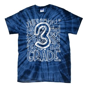 Back To School First Day Of School Typography Third Grade Gift Tie-Dye T-Shirt