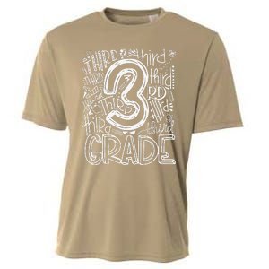 Back To School First Day Of School Typography Third Grade Gift Cooling Performance Crew T-Shirt