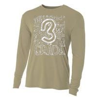 Back To School First Day Of School Typography Third Grade Gift Cooling Performance Long Sleeve Crew