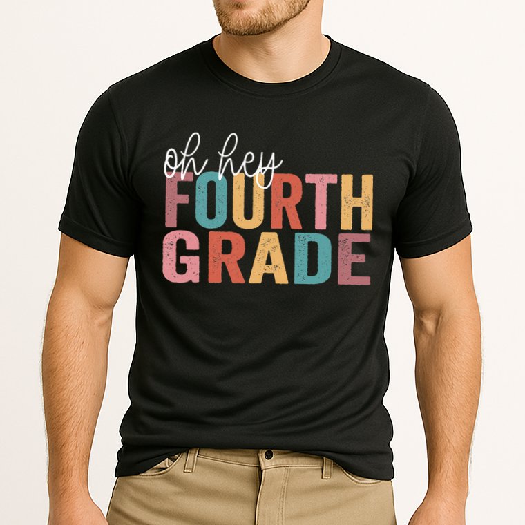 Back To School Students Teacher Oh Hey 4th Fourth Grade Cooling Performance Crew T-Shirt