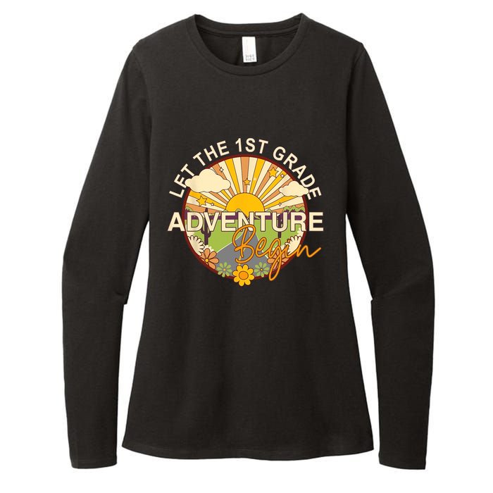 Back To School Let The 1st Grade Adventure Begin Womens CVC Long Sleeve Shirt