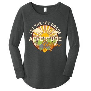 Back To School Let The 1st Grade Adventure Begin Women's Perfect Tri Tunic Long Sleeve Shirt