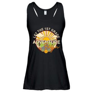 Back To School Let The 1st Grade Adventure Begin Ladies Essential Flowy Tank