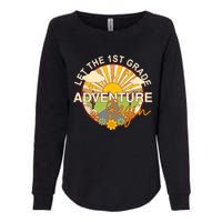 Back To School Let The 1st Grade Adventure Begin Womens California Wash Sweatshirt