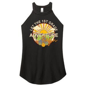 Back To School Let The 1st Grade Adventure Begin Women's Perfect Tri Rocker Tank