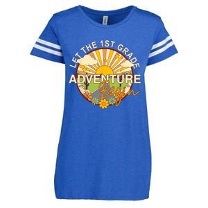 Back To School Let The 1st Grade Adventure Begin Enza Ladies Jersey Football T-Shirt