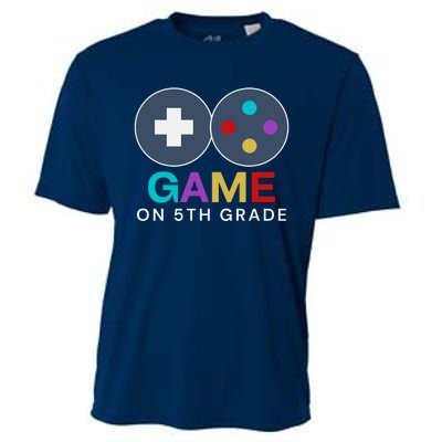 Back To School Game On 5th Grade Funny Gamer Cooling Performance Crew T-Shirt