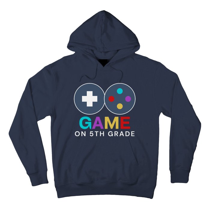 Back To School Game On 5th Grade Funny Gamer Hoodie