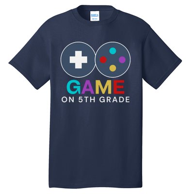 Back To School Game On 5th Grade Funny Gamer Tall T-Shirt