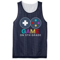 Back To School Game On 5th Grade Funny Gamer Mesh Reversible Basketball Jersey Tank