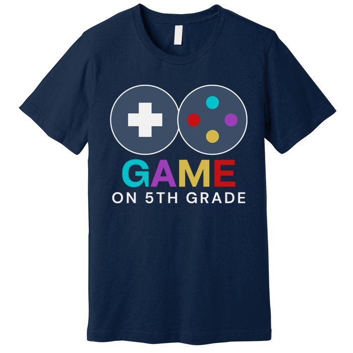 Back To School Game On 5th Grade Funny Gamer Premium T-Shirt