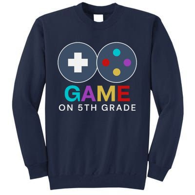 Back To School Game On 5th Grade Funny Gamer Tall Sweatshirt