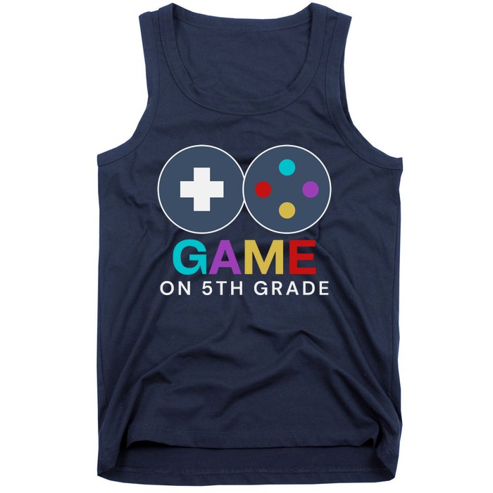 Back To School Game On 5th Grade Funny Gamer Tank Top