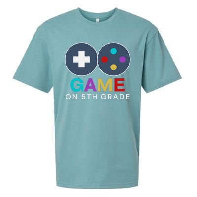 Back To School Game On 5th Grade Funny Gamer Sueded Cloud Jersey T-Shirt