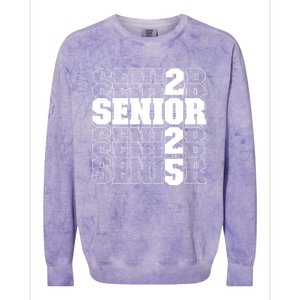 Back To School Officially A Senior Senior Class Of 2025 Colorblast Crewneck Sweatshirt