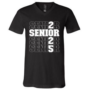 Back To School Officially A Senior Senior Class Of 2025 V-Neck T-Shirt