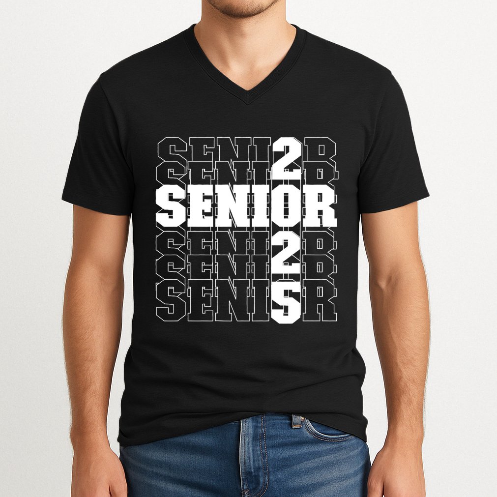 Back To School Officially A Senior Senior Class Of 2025 V-Neck T-Shirt