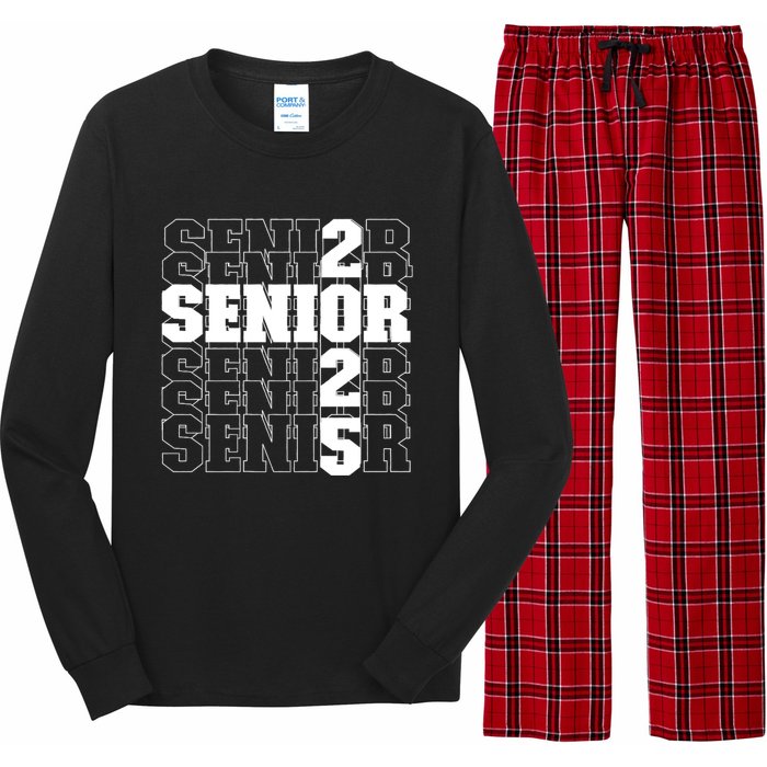 Back To School Officially A Senior Senior Class Of 2025 Long Sleeve Pajama Set