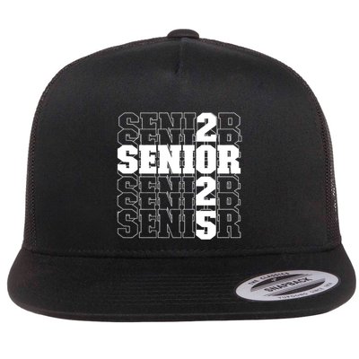 Back To School Officially A Senior Senior Class Of 2025 Flat Bill Trucker Hat