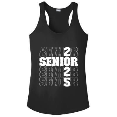 Back To School Officially A Senior Senior Class Of 2025 Ladies PosiCharge Competitor Racerback Tank