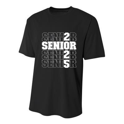 Back To School Officially A Senior Senior Class Of 2025 Youth Performance Sprint T-Shirt