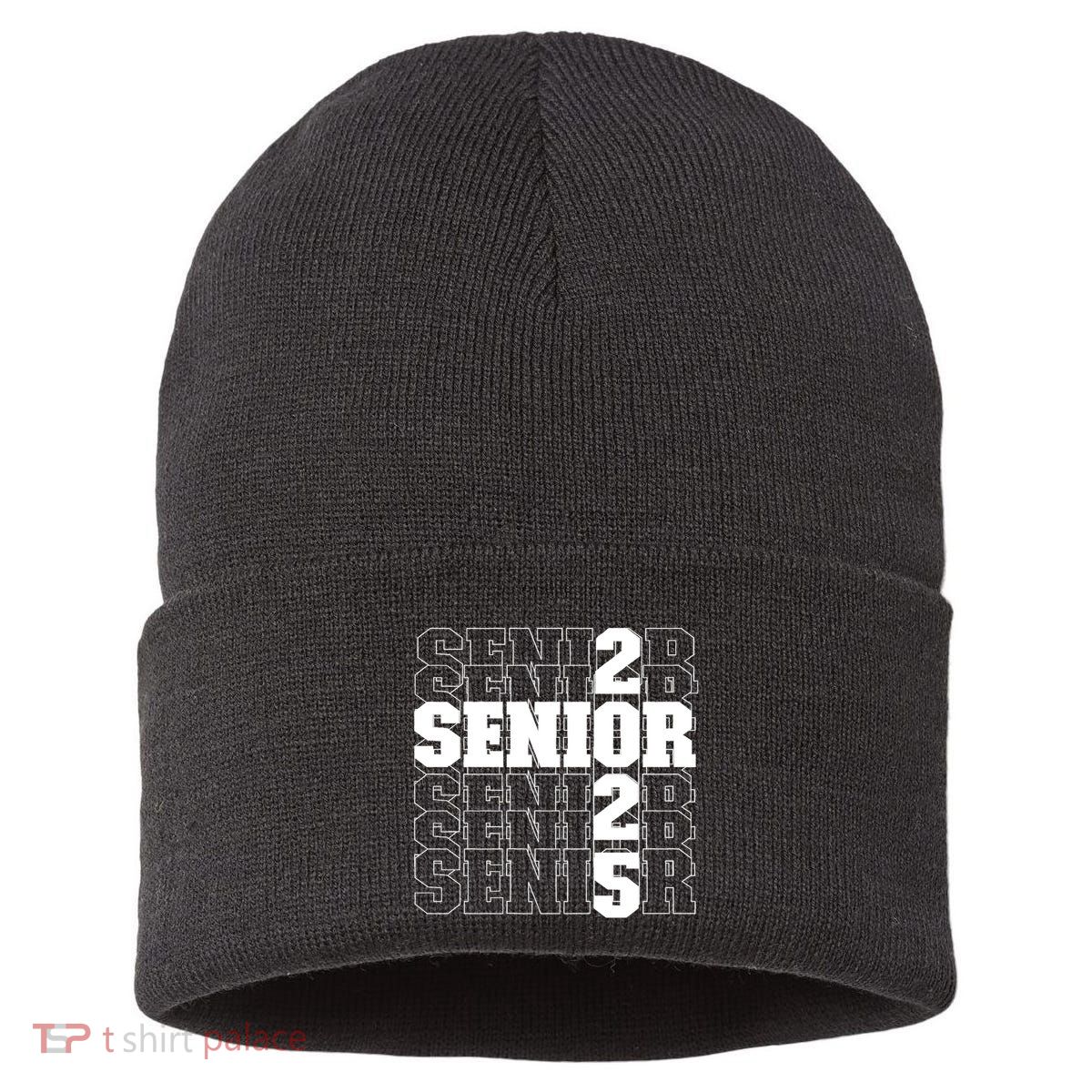 Back To School Officially A Senior Senior Class Of 2025 Sustainable Knit Beanie