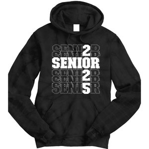 Back To School Officially A Senior Senior Class Of 2025 Tie Dye Hoodie