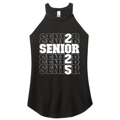 Back To School Officially A Senior Senior Class Of 2025 Women's Perfect Tri Rocker Tank