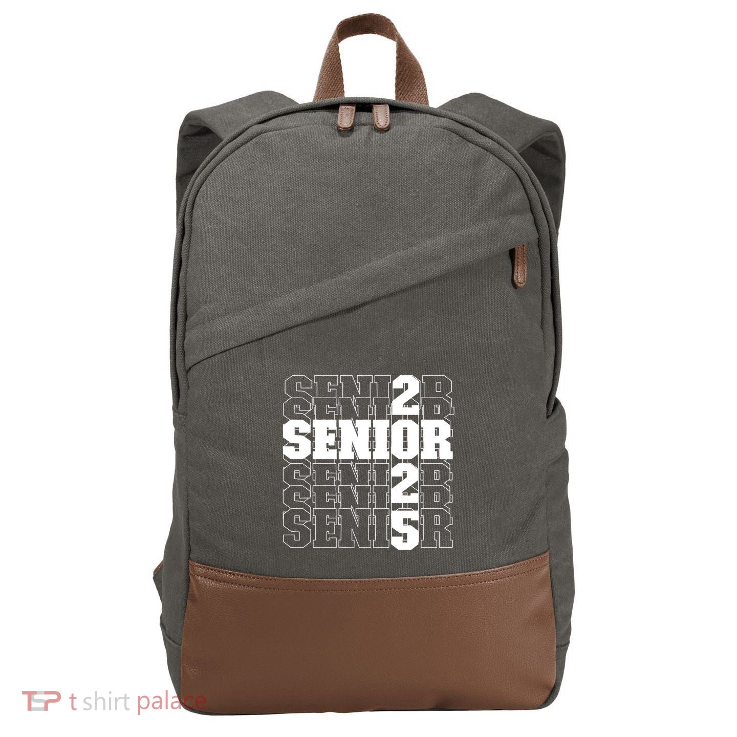 Back To School Officially A Senior Senior Class Of 2025 Cotton Canvas Backpack