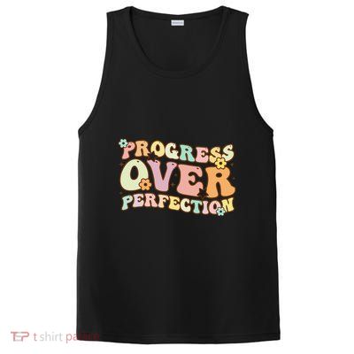 Back To School Progress Over Perfection Motivational Gifts PosiCharge Competitor Tank