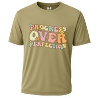 Back To School Progress Over Perfection Motivational Gifts Cooling Performance Crew T-Shirt
