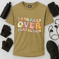 Back To School Progress Over Perfection Motivational Gifts Cooling Performance Crew T-Shirt