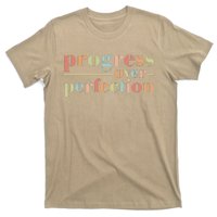 Back To School Progress Over Perfection Vintage Teachers T-Shirt