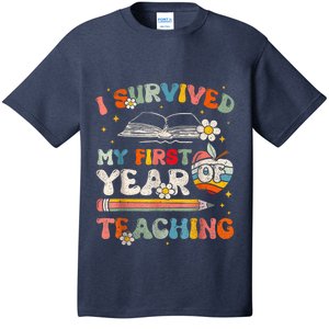 Back To School I Survived My First Year Of Teaching Groovy T-Shirt