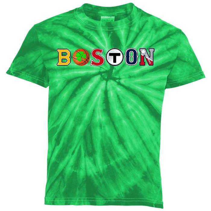 Bawston Townie Sports Kids Tie-Dye T-Shirt