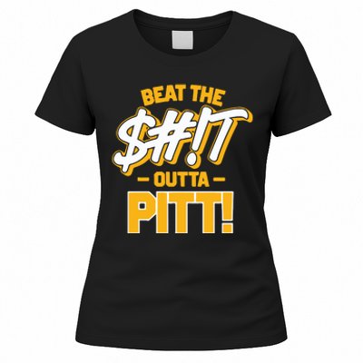 Beat The Shit Outta Pitt West Virginia Women's T-Shirt