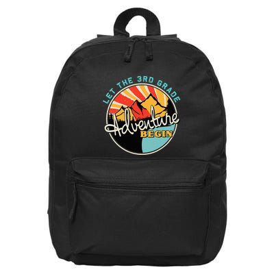 Back To School Let The 3rd Grade Adventure Begin Third Grade 16 in Basic Backpack