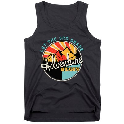 Back To School Let The 3rd Grade Adventure Begin Third Grade Tank Top