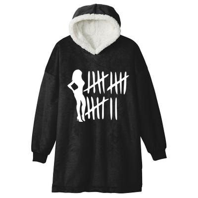 Bitch Tally Sheet Bitch Hooded Wearable Blanket