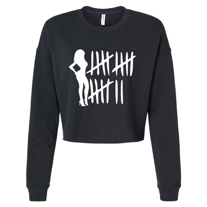 Bitch Tally Sheet Bitch Cropped Pullover Crew