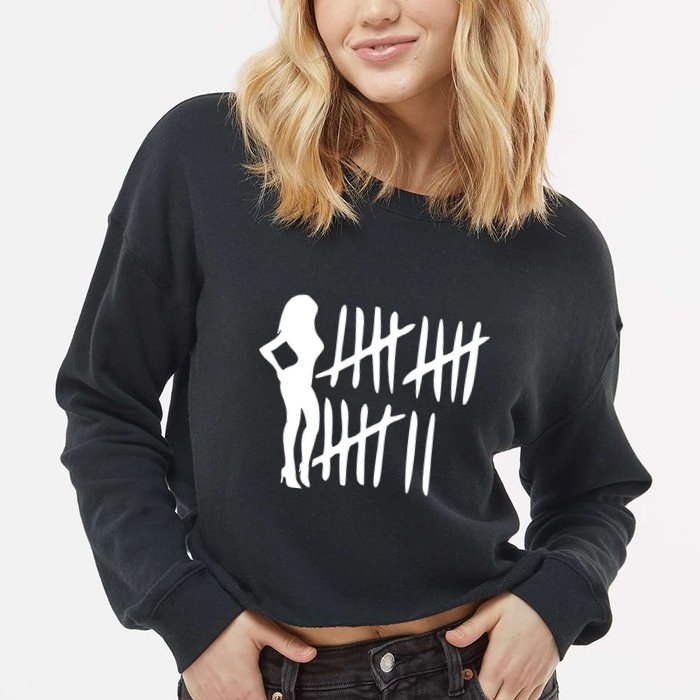 Bitch Tally Sheet Bitch Cropped Pullover Crew