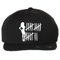 Bitch Tally Sheet Bitch Wool Snapback Cap
